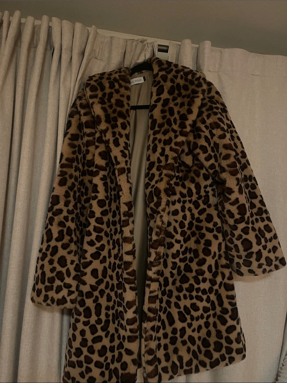 Chicwish Leopard Teddy Coat - Brown & Black